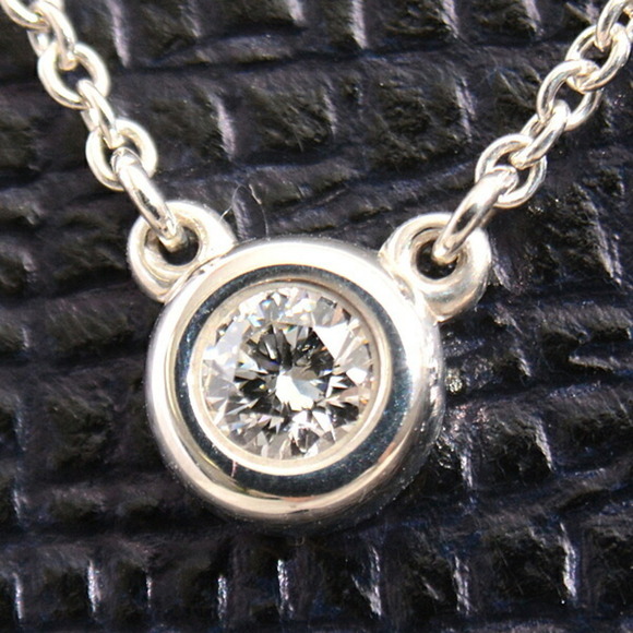 TIFFANY Silver Diamond Necklace - Picture 8 of 8